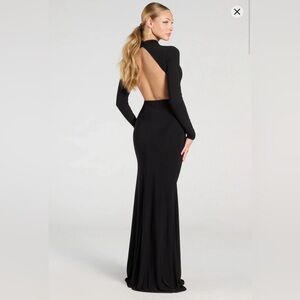Vienna Long Sleeve Open Back Bodycon Formal Dress